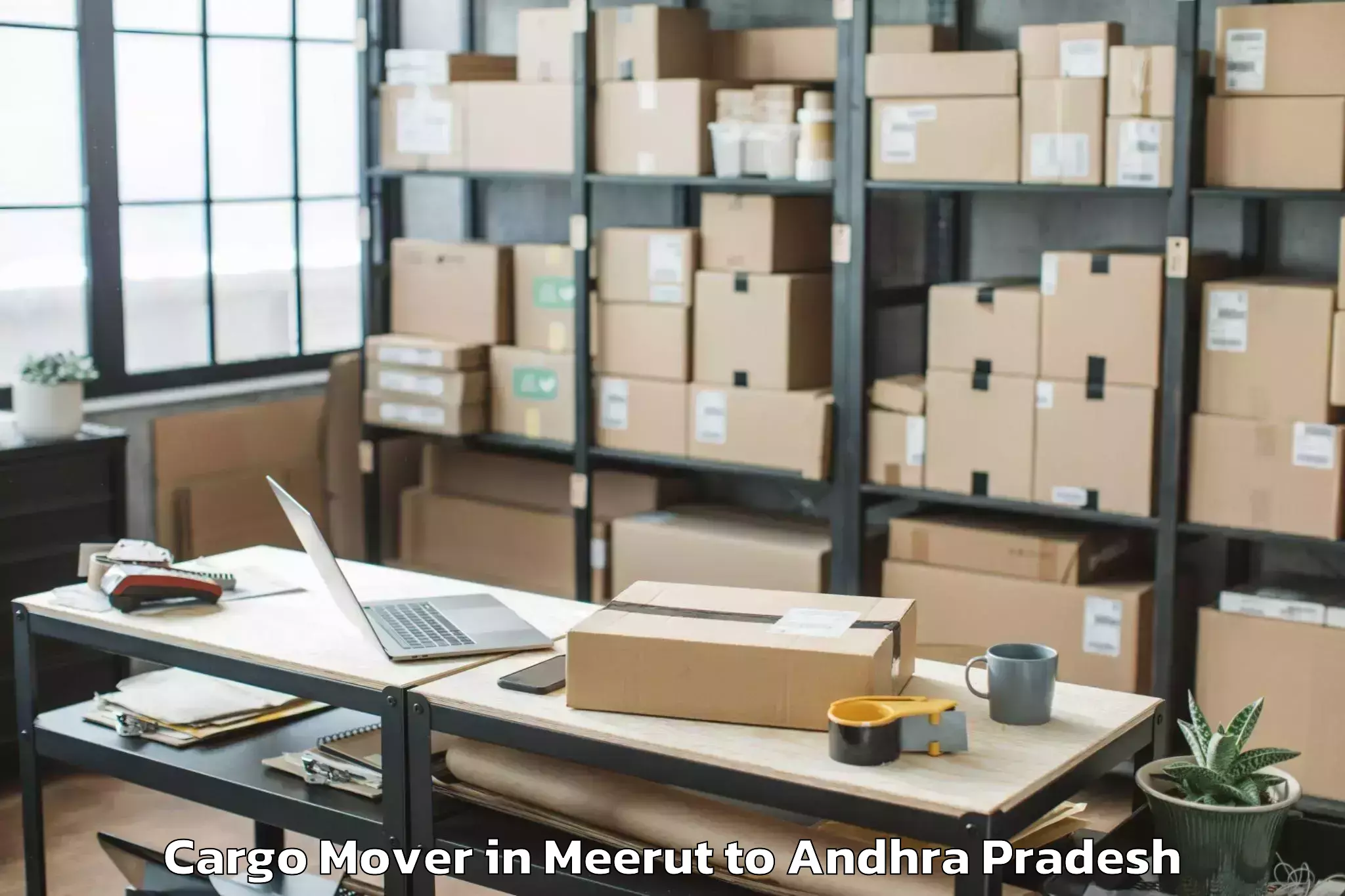 Easy Meerut to Anandapuram Cargo Mover Booking